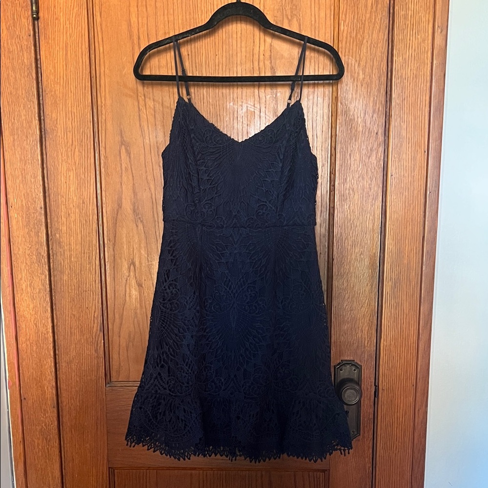 Portmans Midnight Blue Lace Mini Dress
